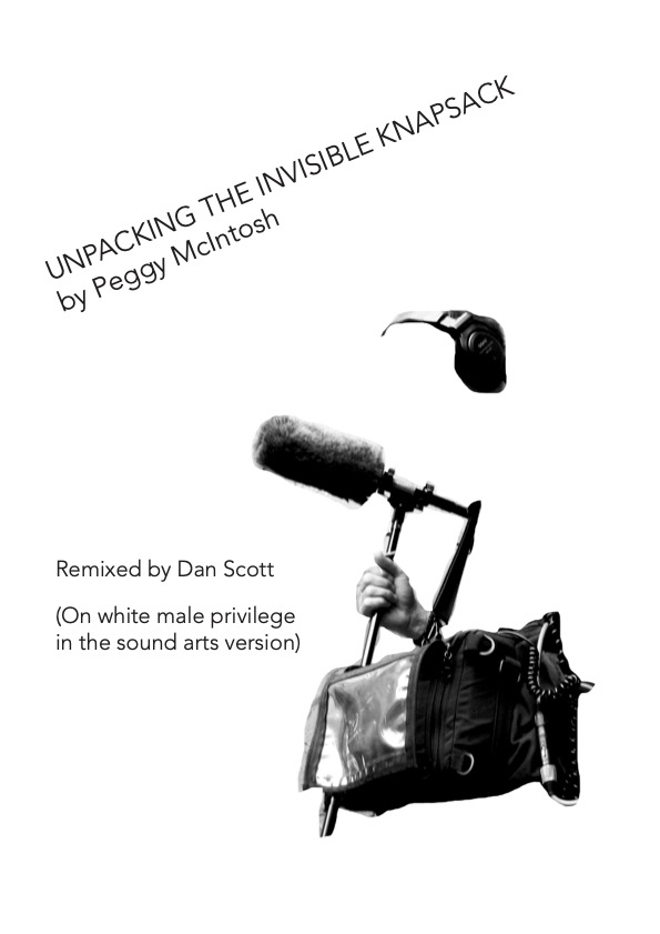 The Invisible Knapsack: Sound Art Version